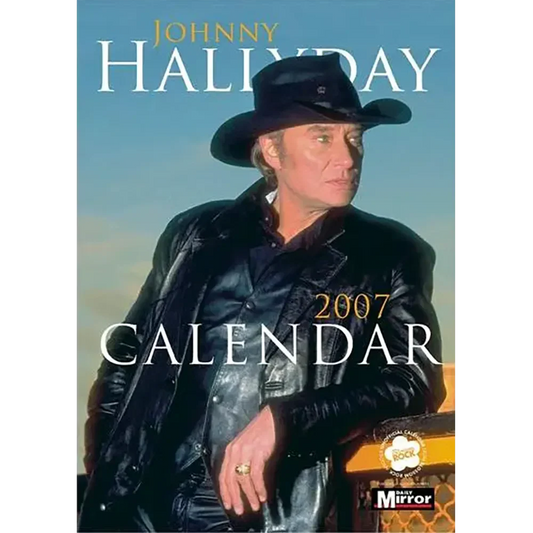 Vintage calendar Johnny Hallyday 2007