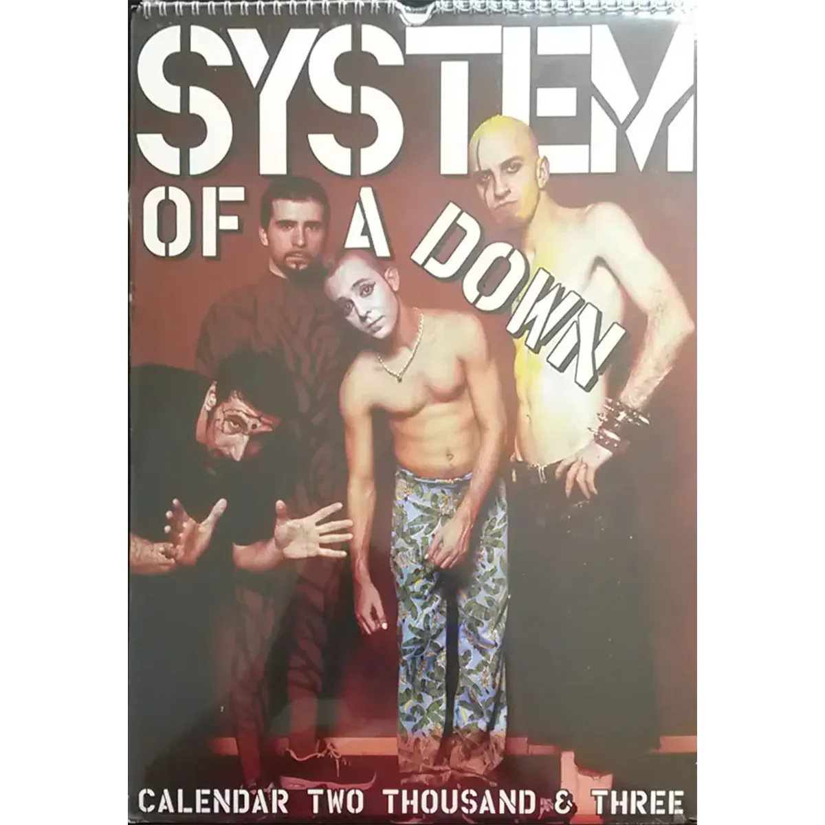 Calendrier vintage System of a Down 2003