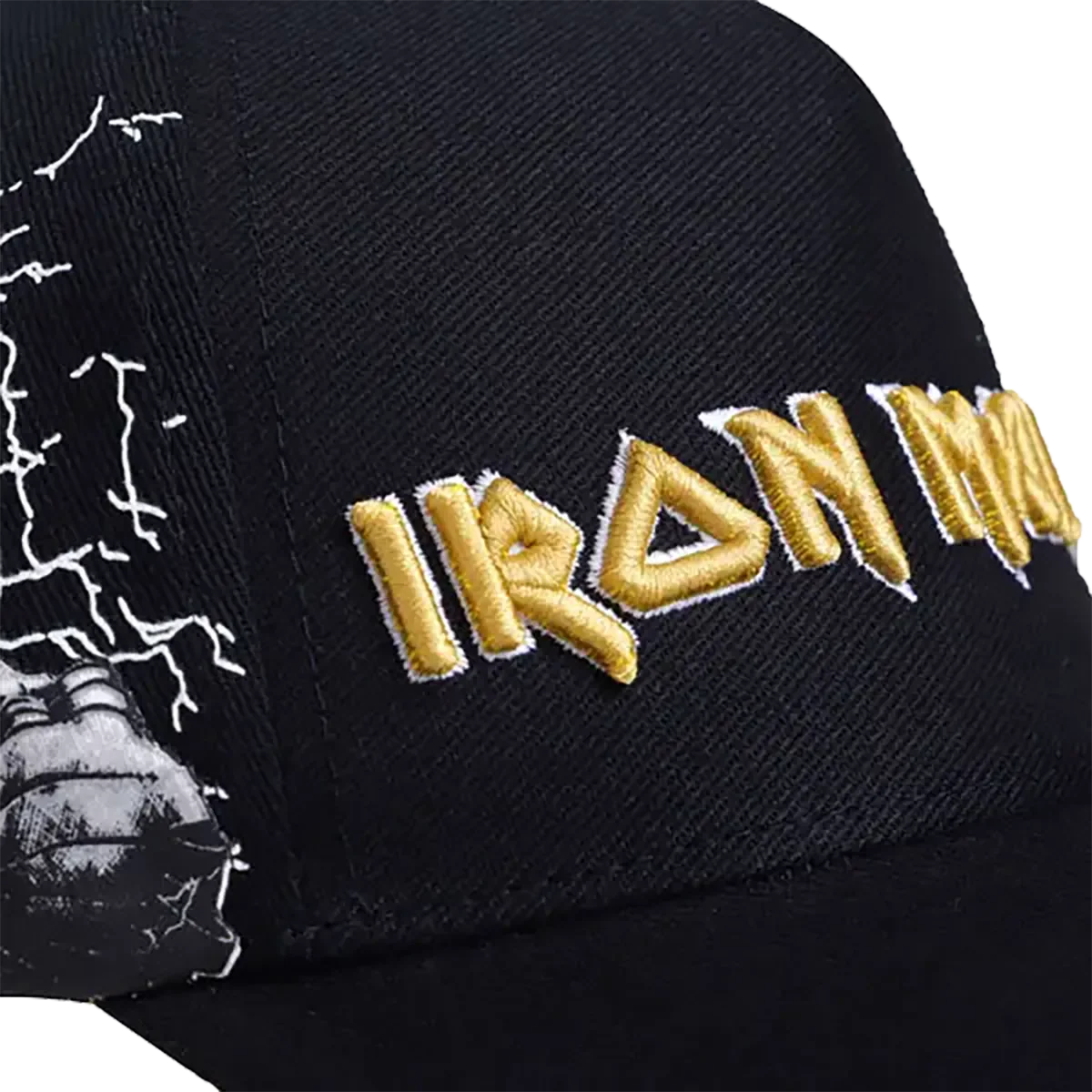 Official Iron Maiden Cap - Powerslave (close-up)