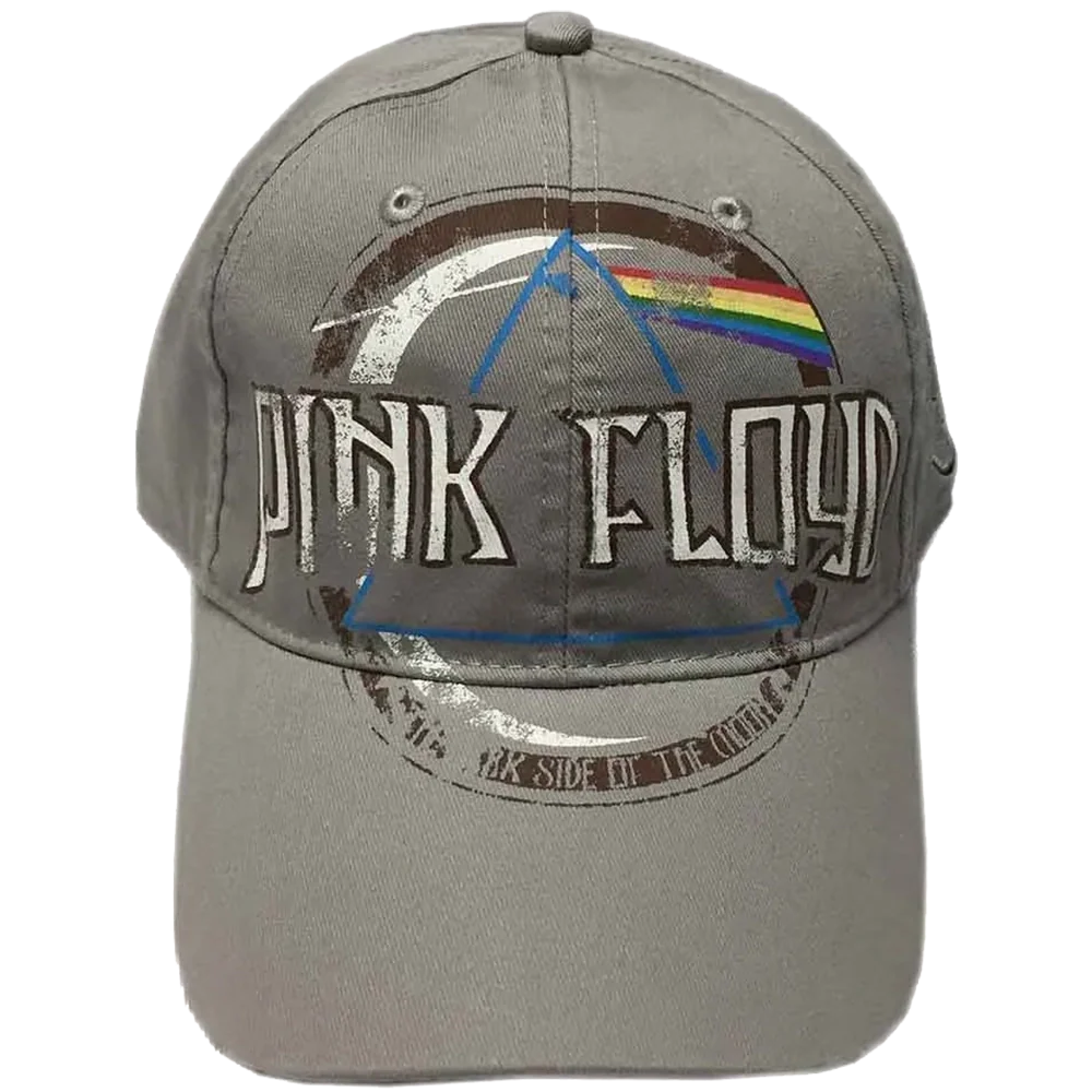 Casquette officielle Pink Floyd - Dark Side grise (vue de face)