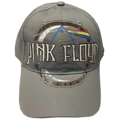 Casquette officielle Pink Floyd - Dark Side grise (vue de face)