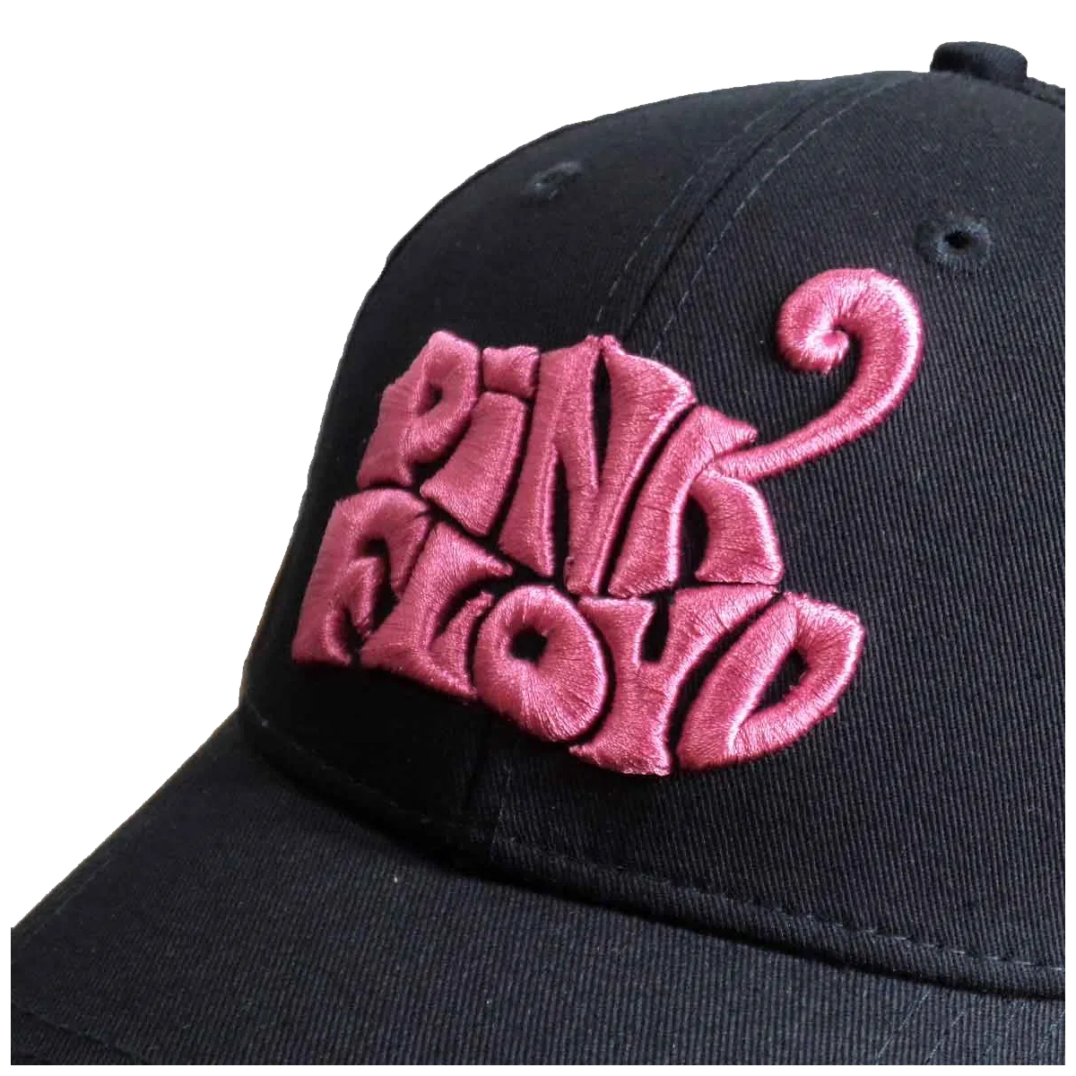 Casquette officielle Pink Floyd - Logo -(gros plan broderie)