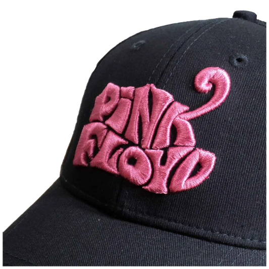 Casquette officielle Pink Floyd - Logo -(gros plan broderie)