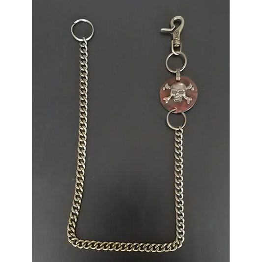Trousers chain skull
