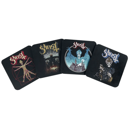 Sous-bocks Ghost - Coffret de 4 modèles avec artworks emblématiques