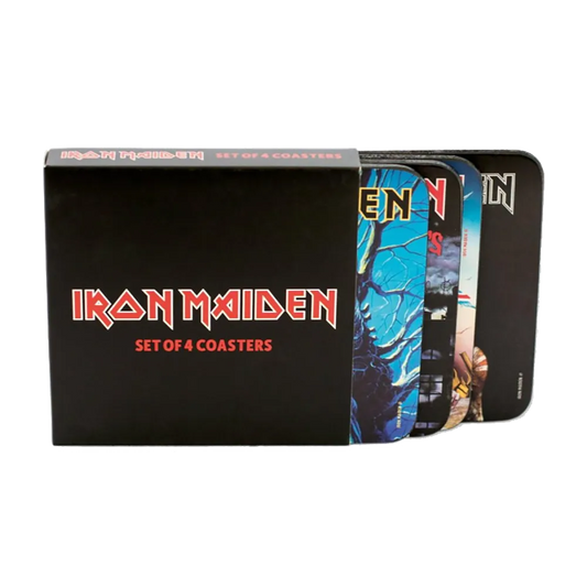 4 sous bocks Iron Maiden dans leur emballage