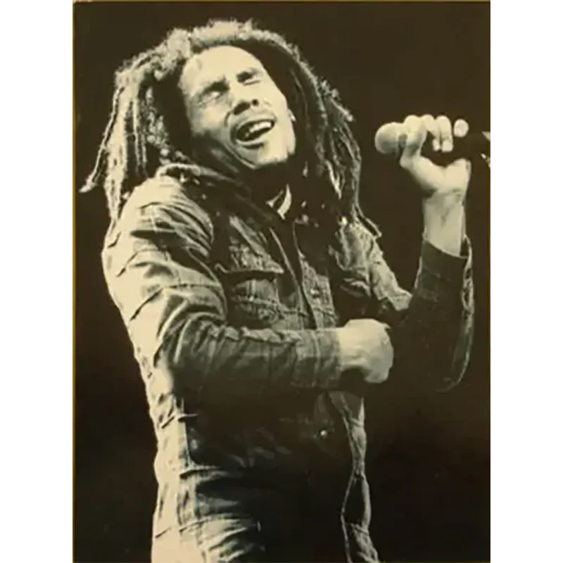 Carte postale Bob Marley - Live black and white
