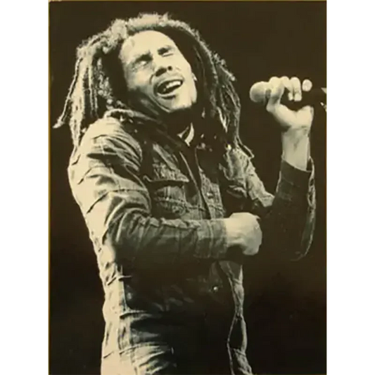 Postcard Bob Marley - Live black and white