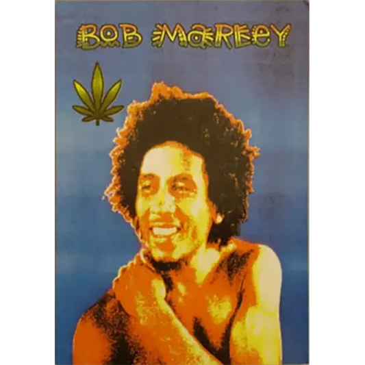 Postcard Bob Marley - Blue & Weed