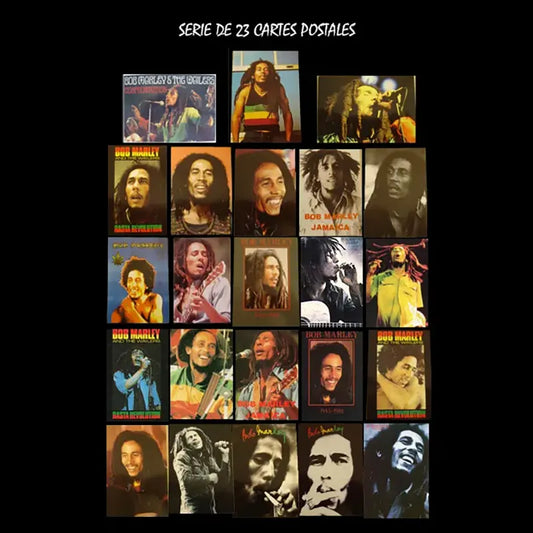 23 postcards Bob Marley