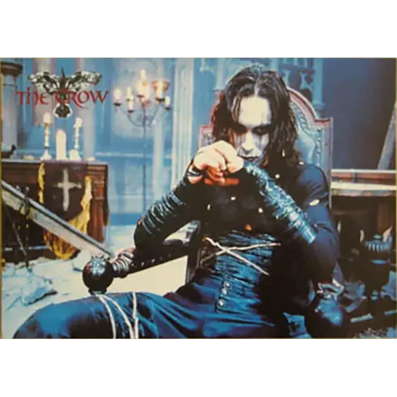 Postcard Crow - Trône