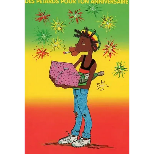 Postcard Reggae - Jimmy des pétards pour ton anniv