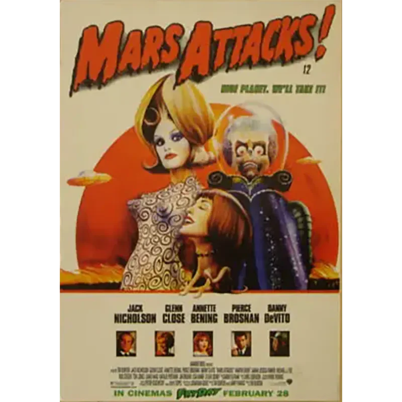 Carte postale Mars Attacks !