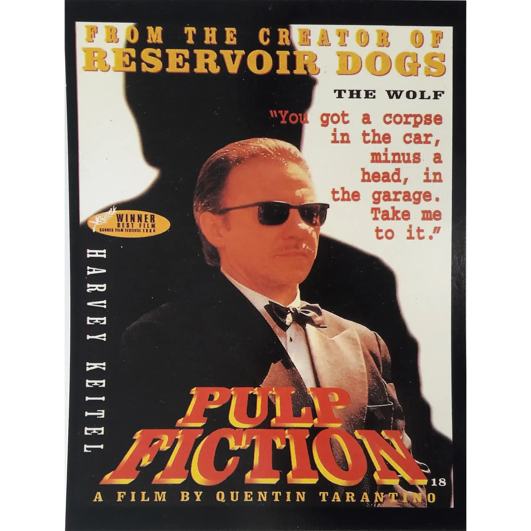 Carte postale Pulp Fiction [Harvey Keitel]