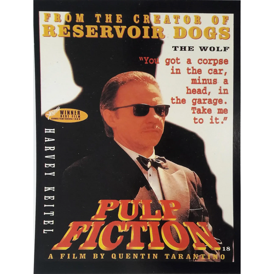 Postcard Pulp Fiction [Harvey Keitel]