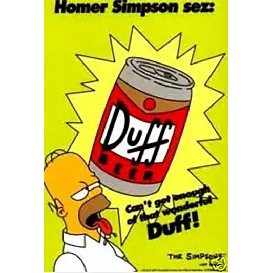 Postcard Simpsons - Duff