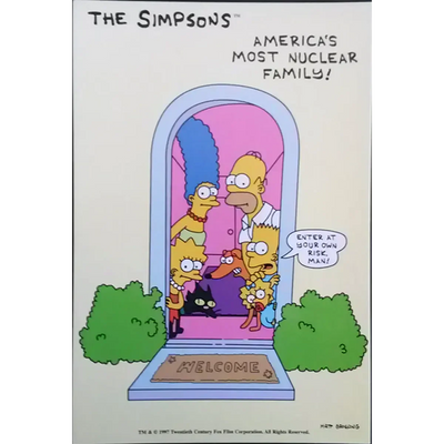 Carte postale Simpsons - America