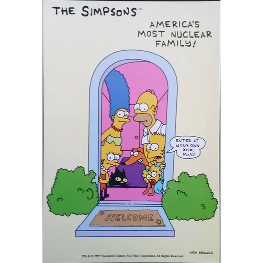 Postcard Simpsons - America's most nuclear family