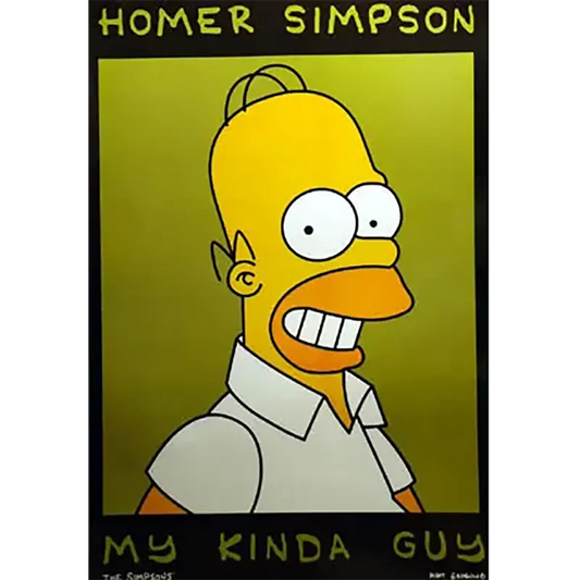 Postcard Simpsons - Homer my kinda guy