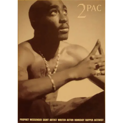 Carte postale Tupac - Prière