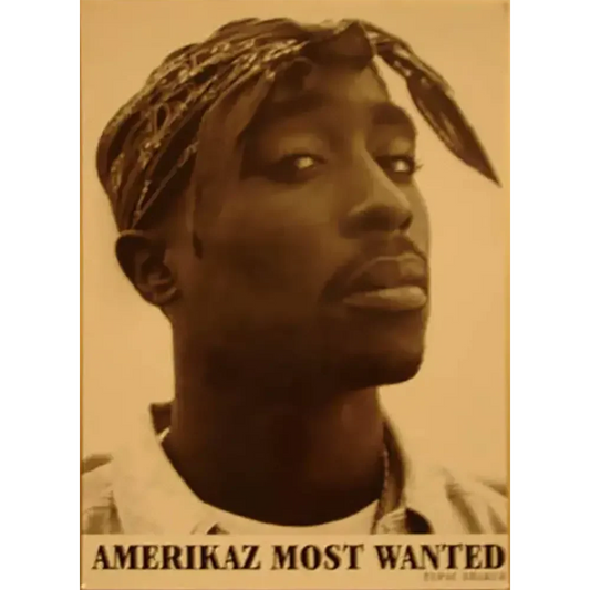 Postcard Tupac - Amerikaz most wanted