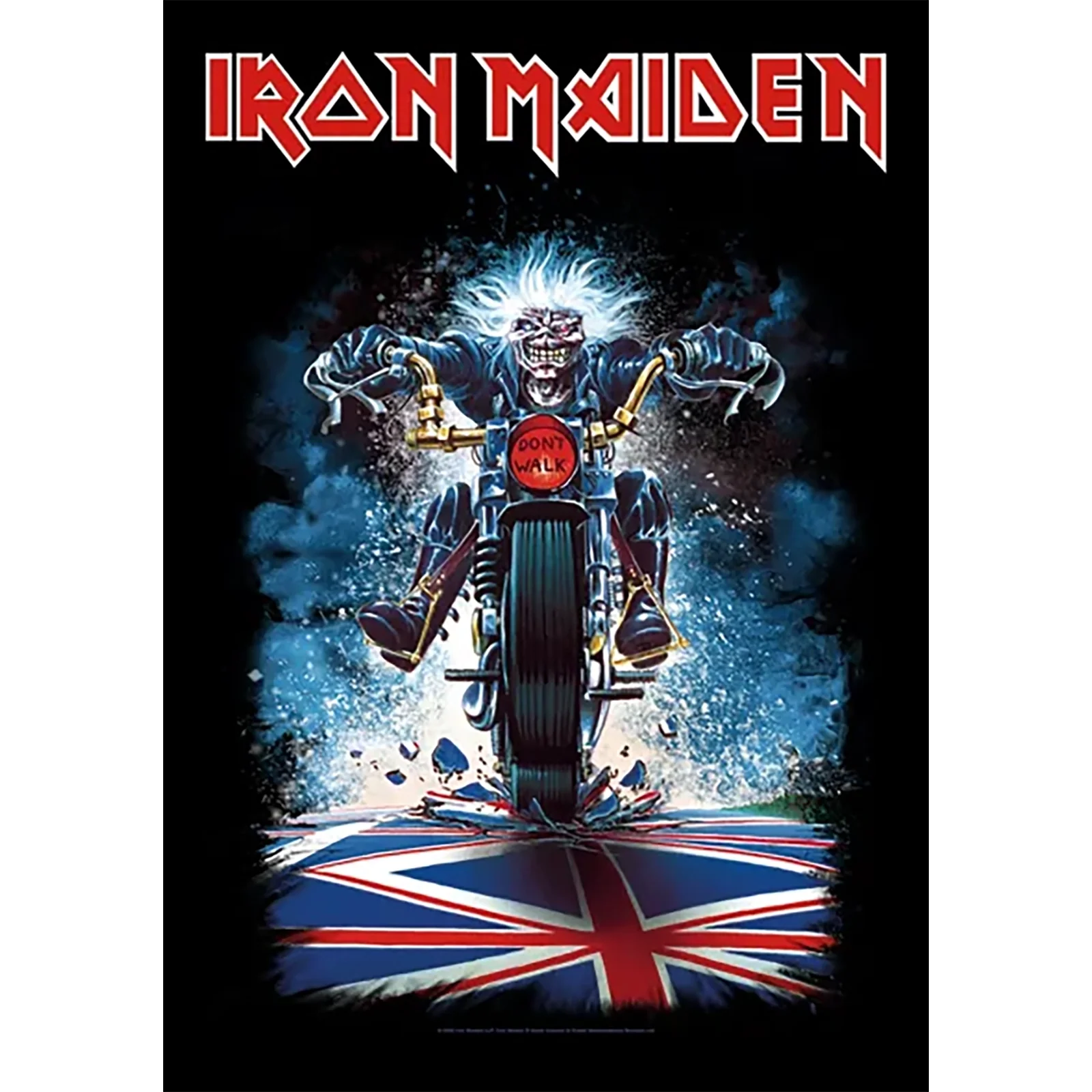 Flag Iron Maiden - Eddie biker