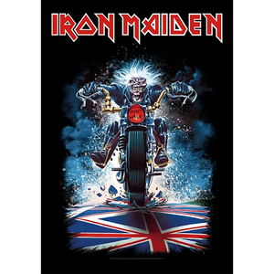 Flag Iron Maiden - Eddie biker
