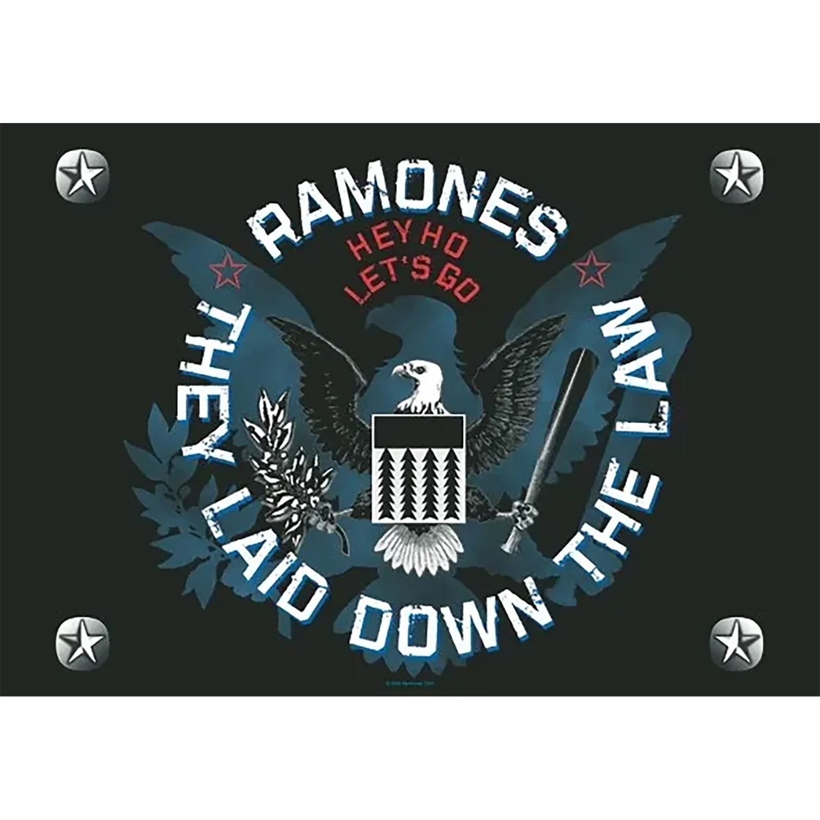Drapeau Ramones - They laid down the law