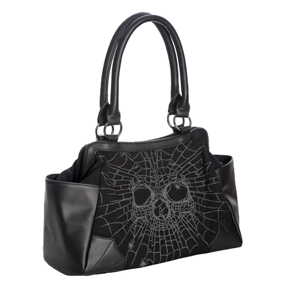 Sac Illusionary Banned Alternative – vue de côté goth avec poignées doubles