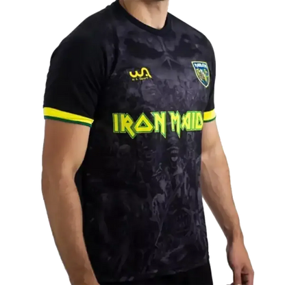 Maillot de football officiel Iron Maiden - Brazil (3/4 droit)