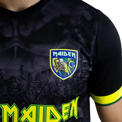 Maillot de football officiel Iron Maiden - Brazil (écusson)