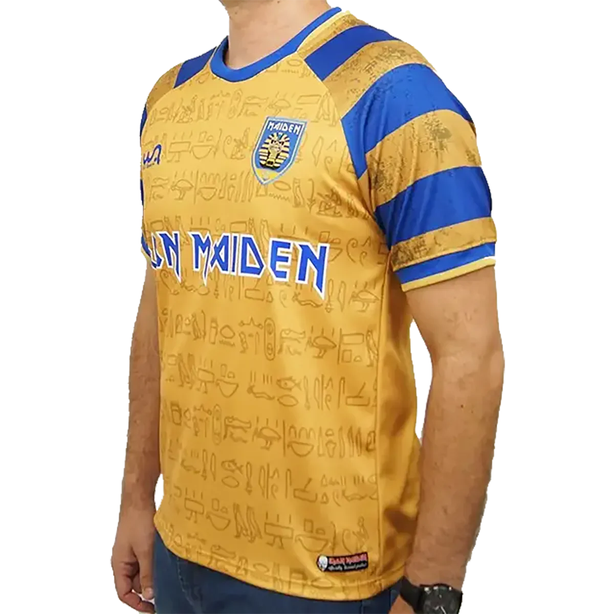 Maillot de football officiel Iron Maiden - Powerslave (côté)