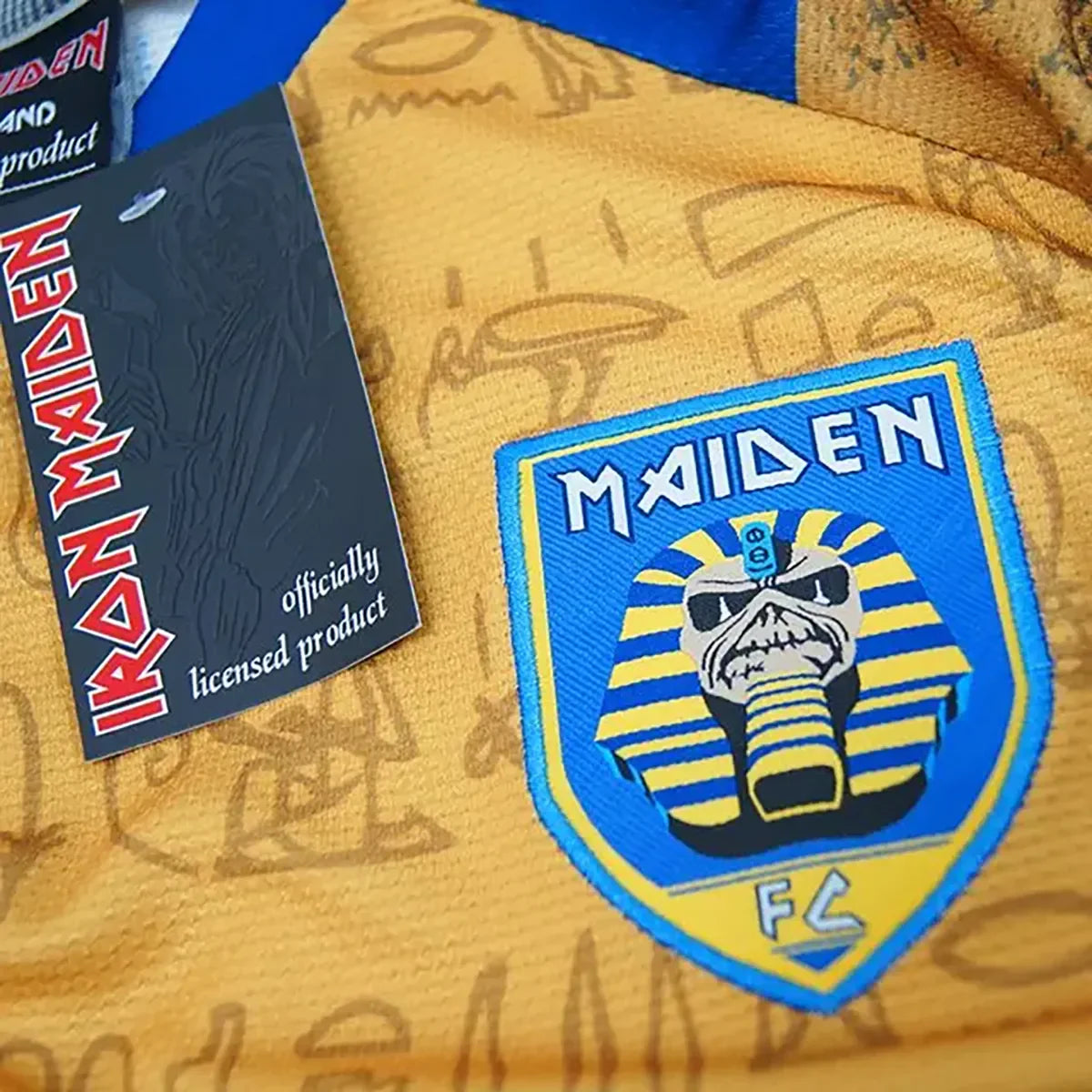 Maillot de football officiel Iron Maiden - Powerslave (écusson)