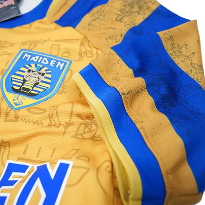 Maillot de football officiel Iron Maiden - Powerslave (écusson + manche)