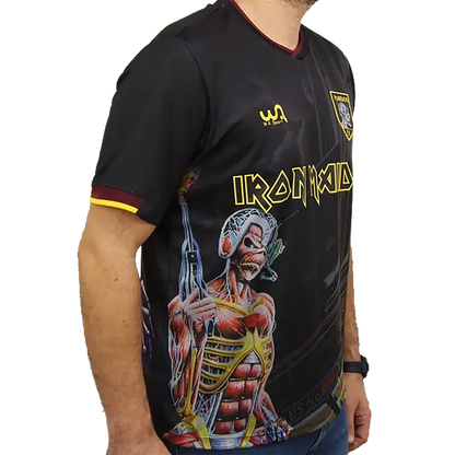 Maillot de football officiel Iron Maiden - Somewhere In Time (côté)