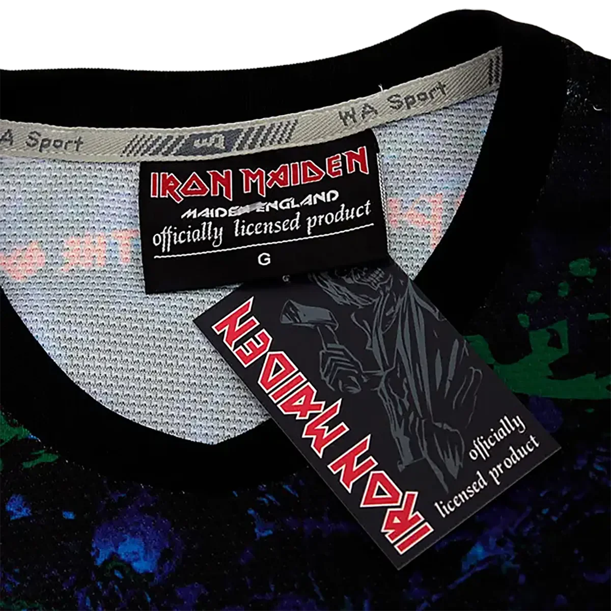 Official Iron Maiden football jersey - No Prayer For The Dying (collar)