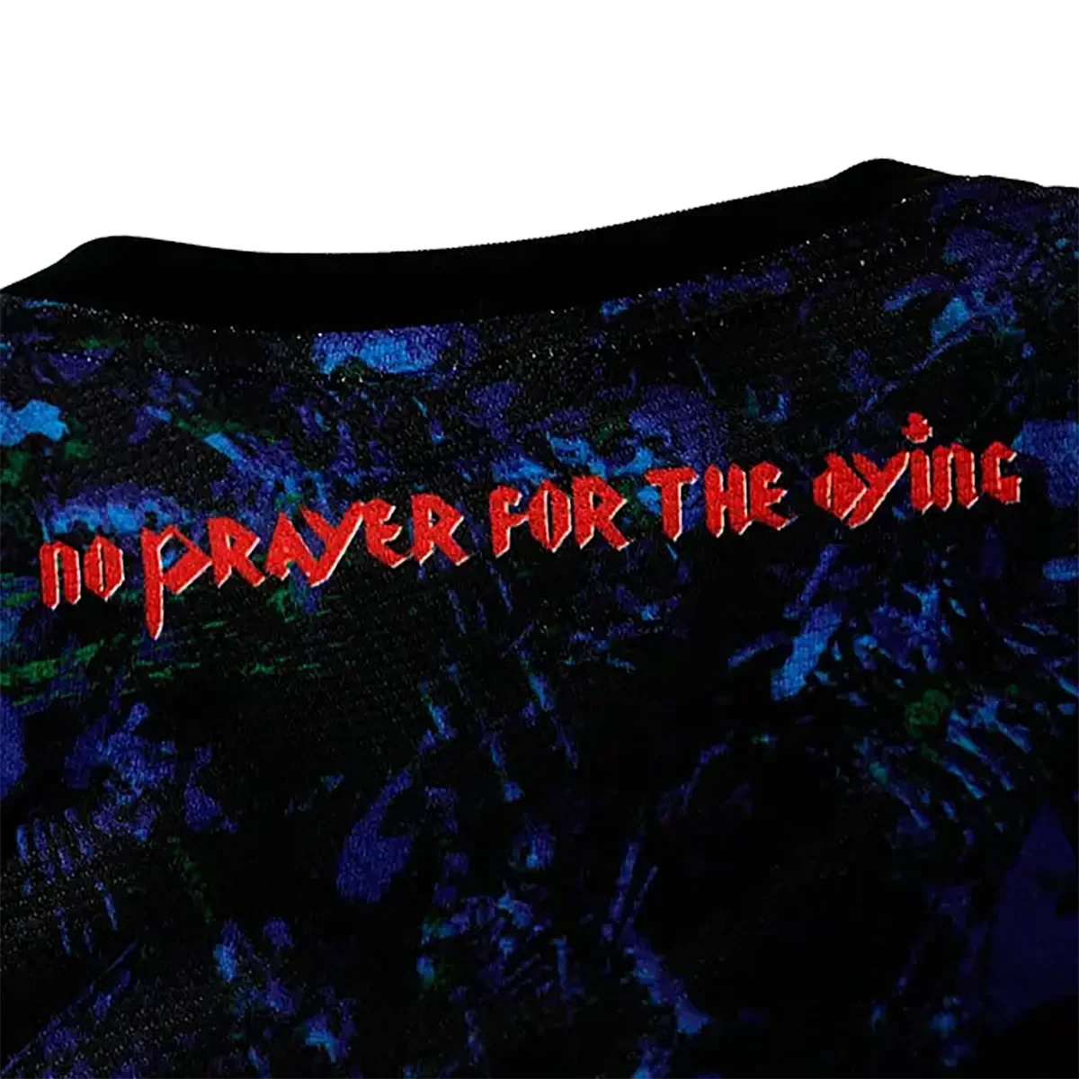 Official Iron Maiden football jersey - No Prayer For The Dying (back collar)