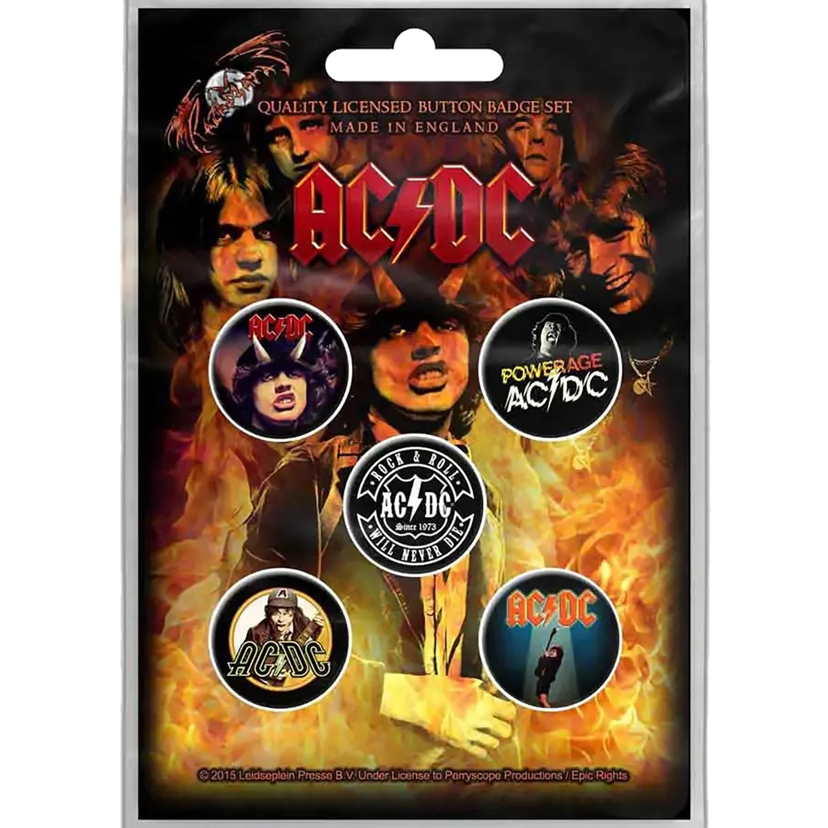 Badge AC/DC (pack de 5) [Powerage]
