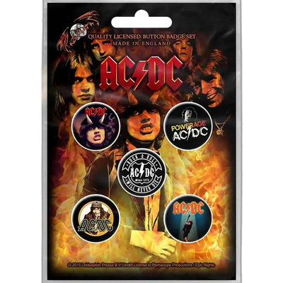 Badge AC/DC (pack de 5) [Powerage]