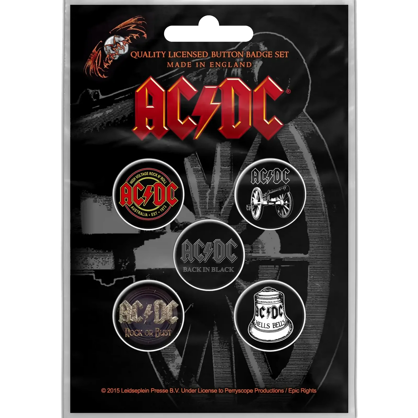 Badge AC/DC (pack de 5)