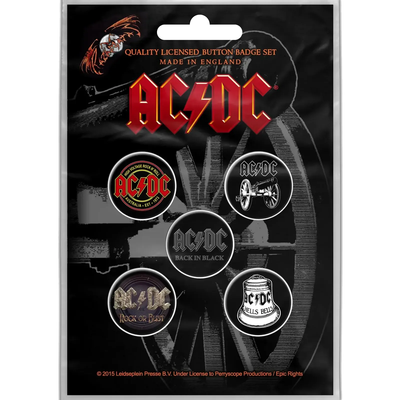 Badge AC/DC (pack de 5)