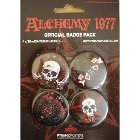 Badge Alchemy 1977 (set of 4)