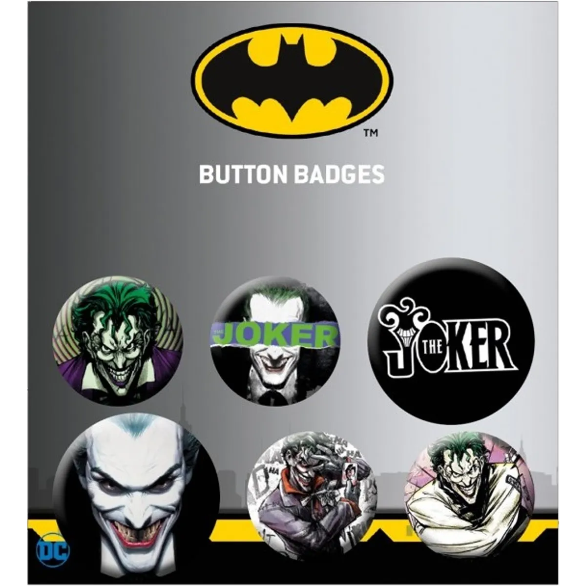 Badge Batman - Joker (pack de 6)