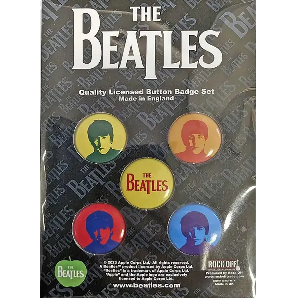 Badge Beatles (pack de 5) [Couleurs]