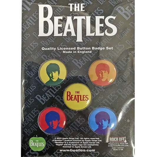 Badge Beatles (set of 5) [Couleurs]