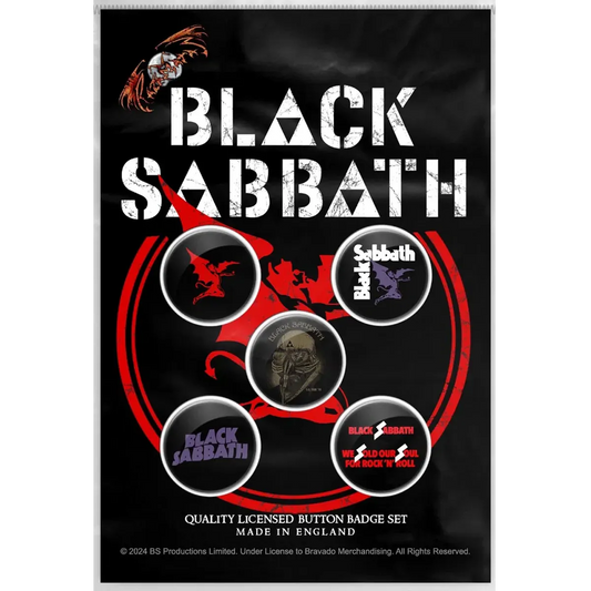 Badge Black Sabbath (pack de 5)