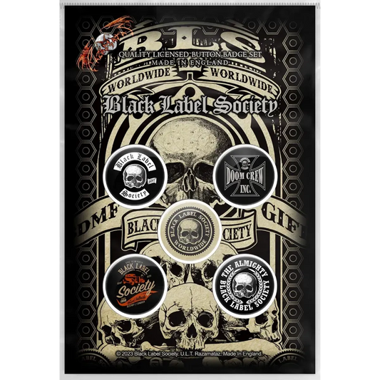 Badge Black Label Society (pack de 5)