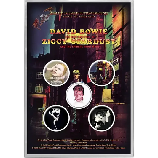 Badge David Bowie (pack de 5)