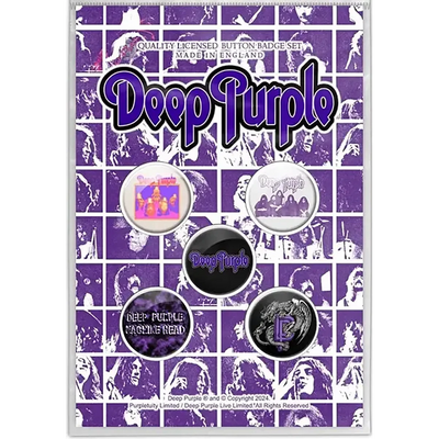 Badge Deep Purple (pack de 5)