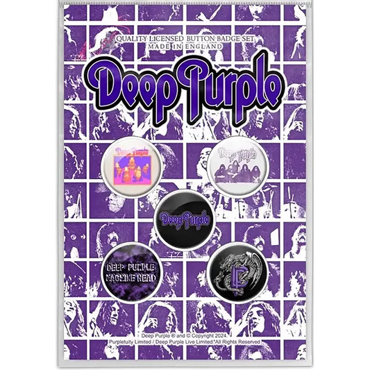 Badge Deep Purple (set of 5)